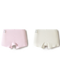 Balabala Girls Boxer Brief Underwear 2 Pack White Red