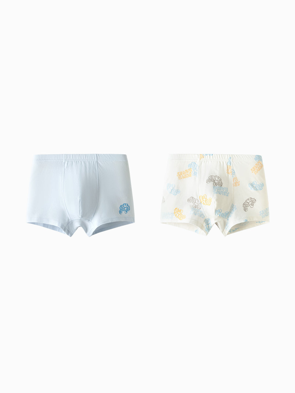Balabala Boys Boxer Brief Underwear 2 Pack Blue White