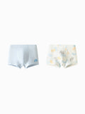 Balabala Boys Boxer Brief Underwear 2 Pack Blue White
