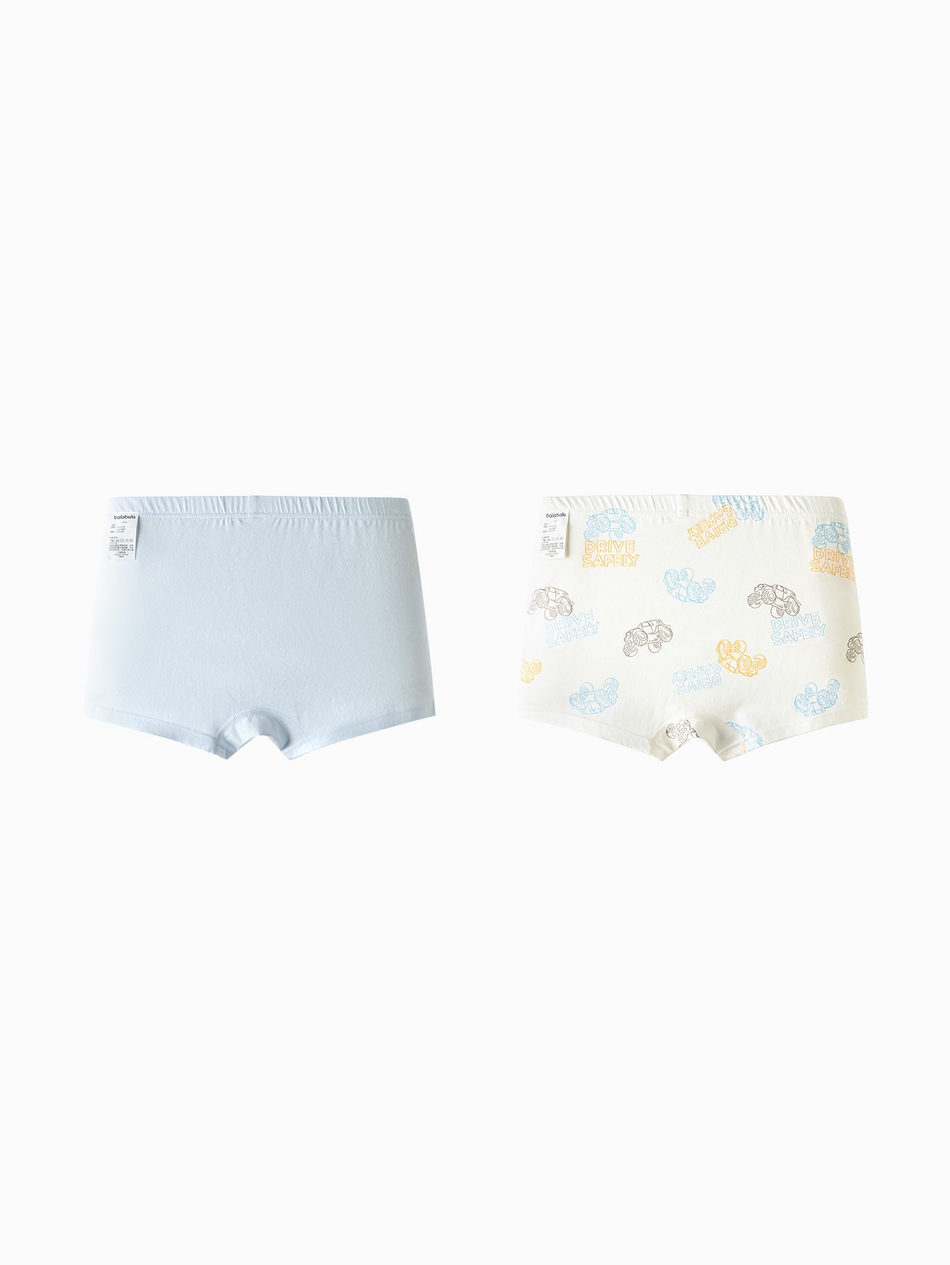 Balabala Boys Boxer Brief Underwear 2 Pack Blue White