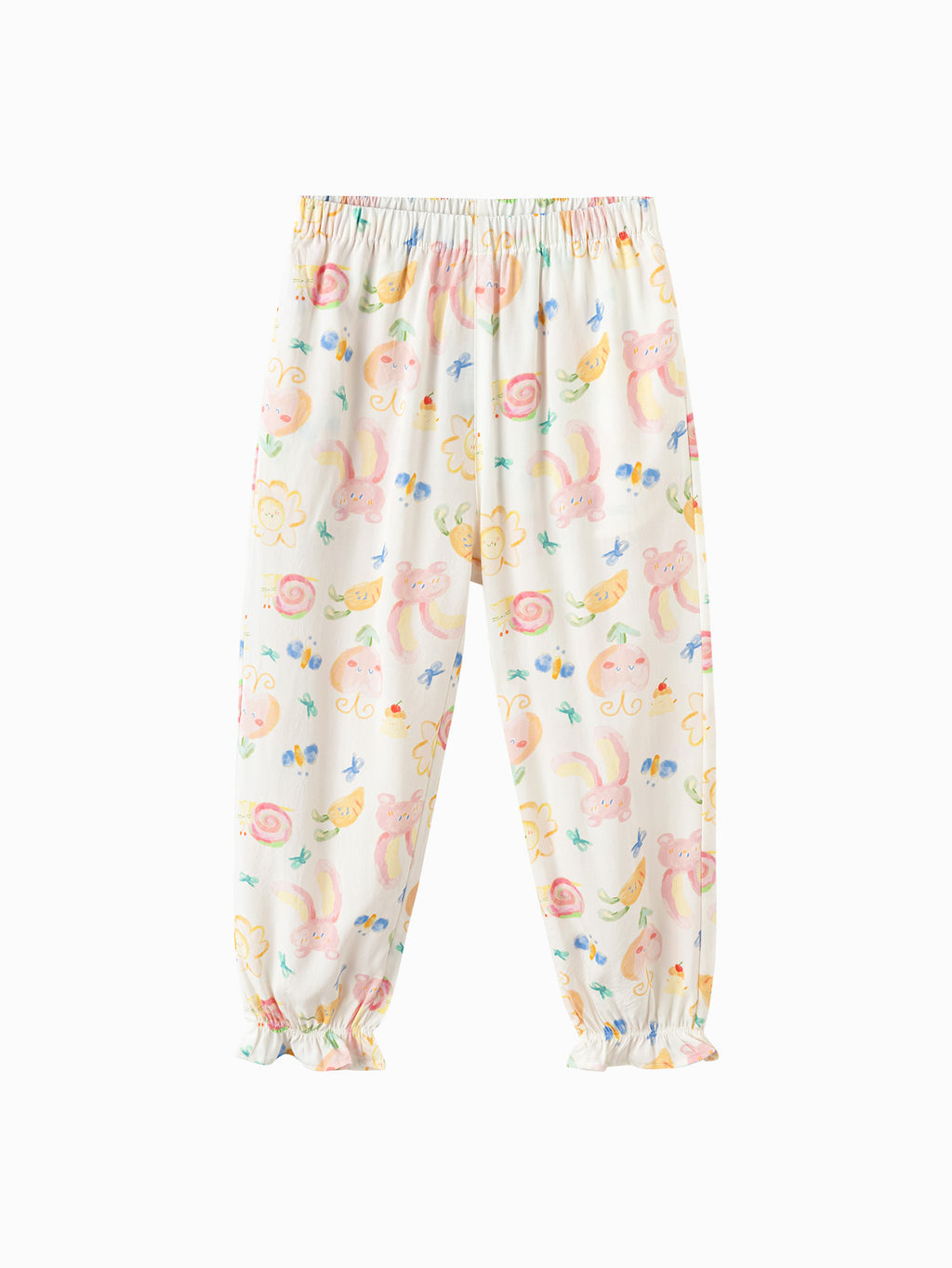 Balabala Checker Print Jogger Pants Coffee White,Red Yellow,Pink