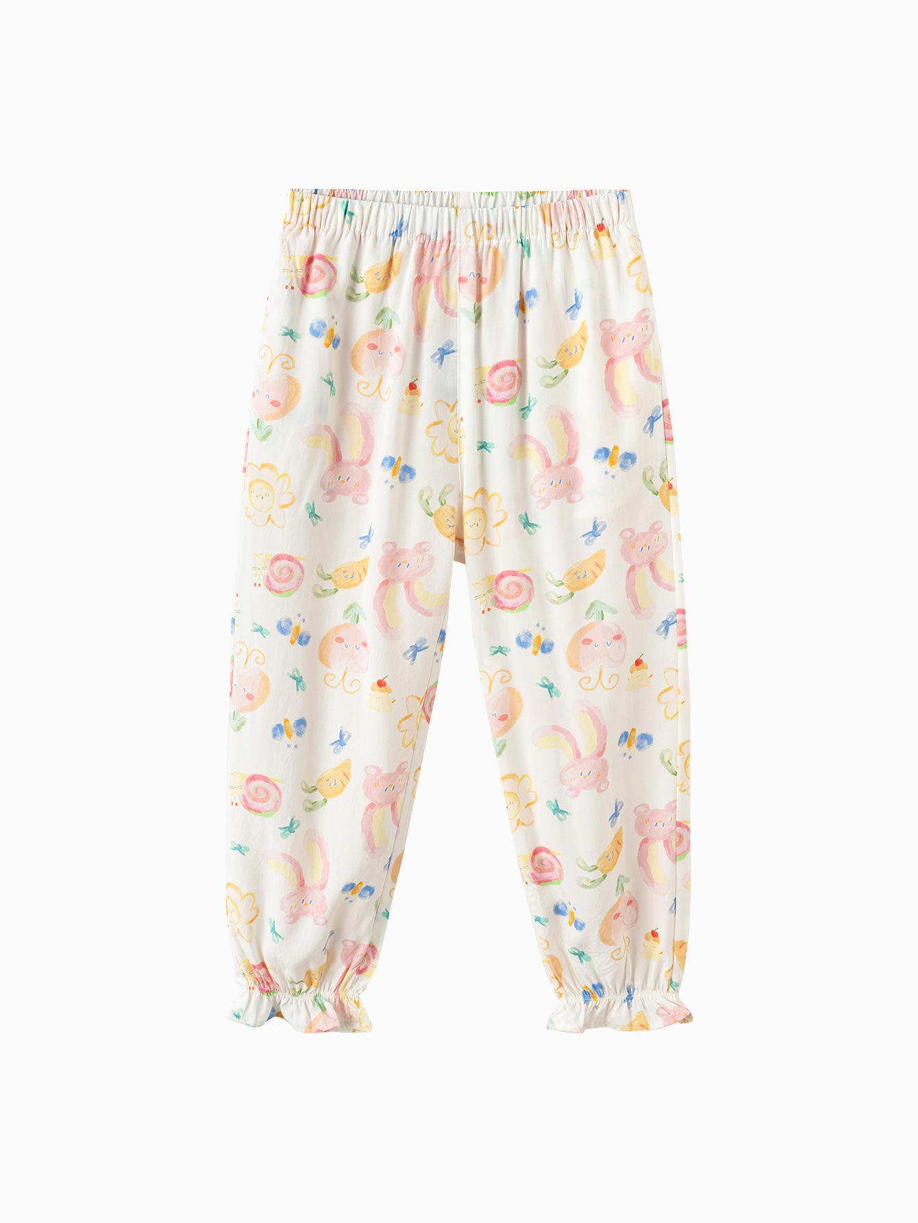 Balabala Checker Print Jogger Pants Coffee White,Red Yellow,Pink