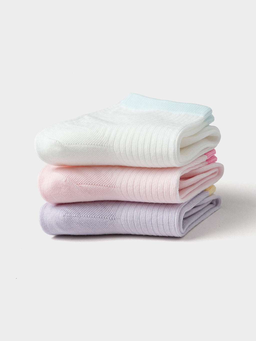 Balabala Crew Socks 3 Pack Pastel Multi Color