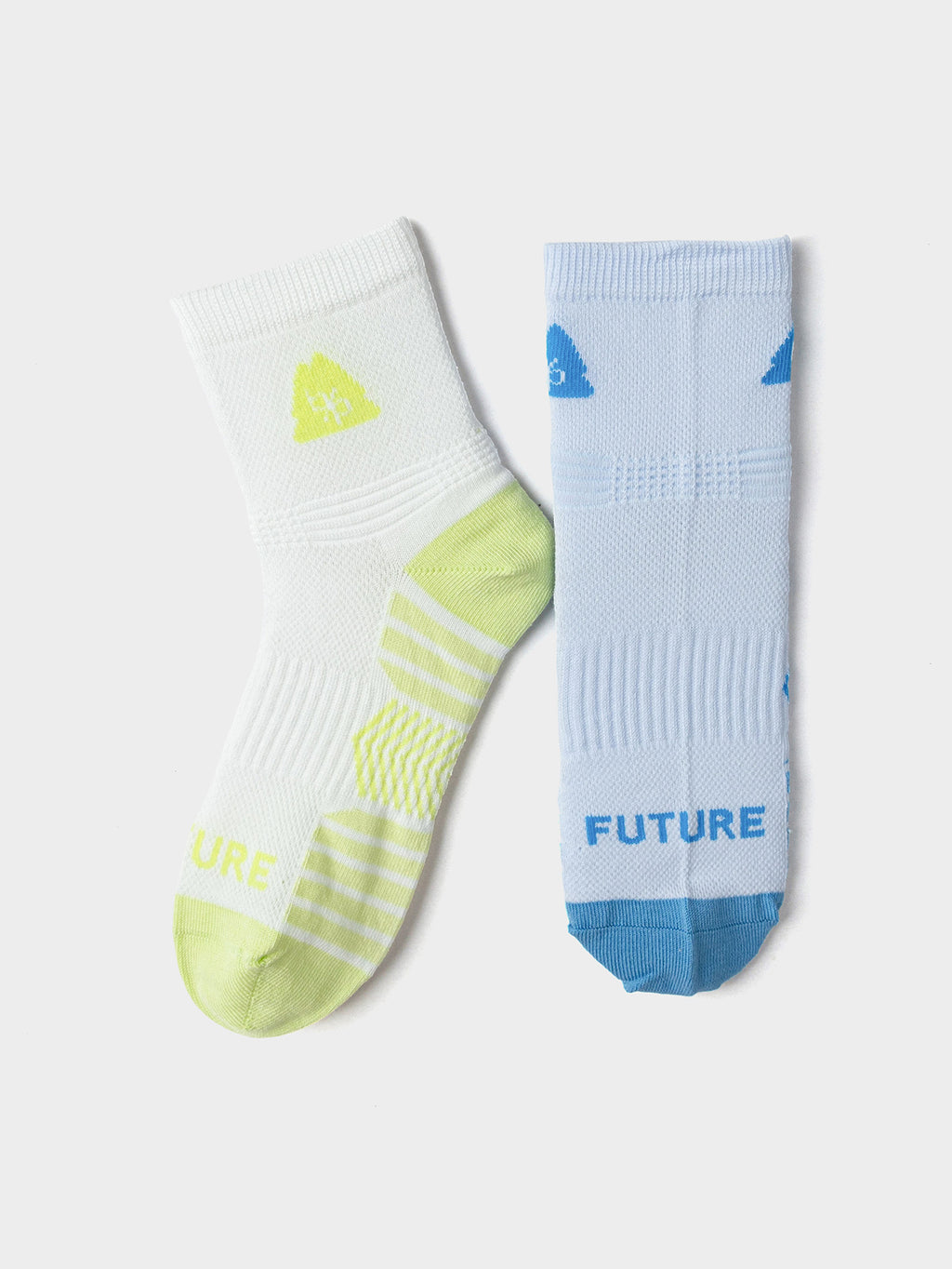 Balabala Kids Sport Crew Socks 2 Pack Blue White