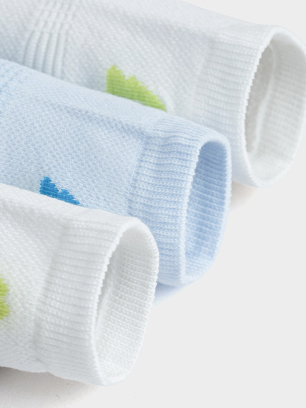 Balabala Kids Sport Crew Socks 2 Pack Blue White