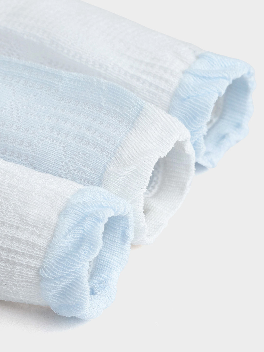 Balabala Knee High Socks 2 Pack Blue White
