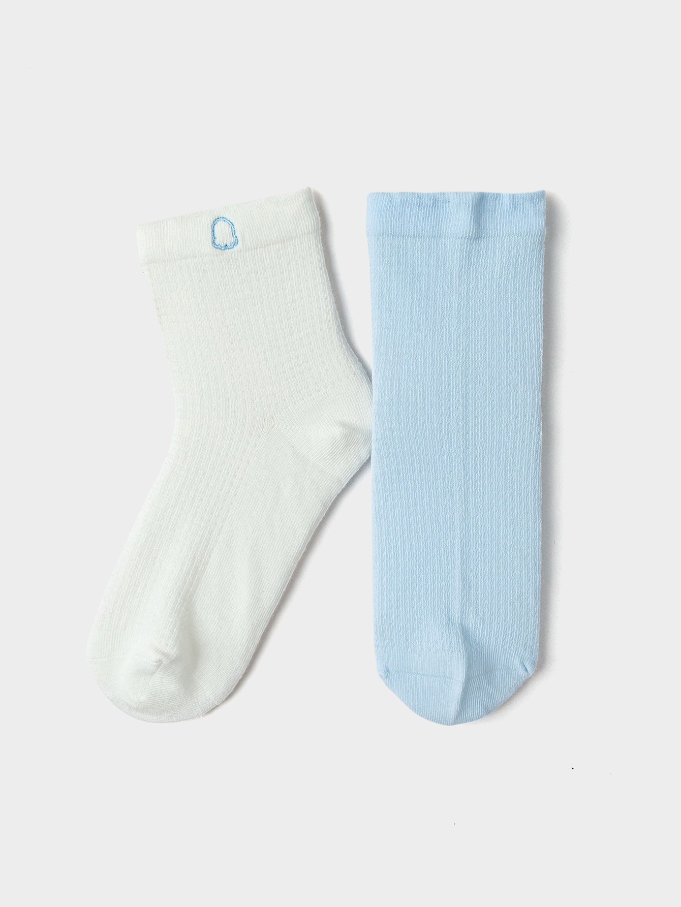 Balabala Crew Socks 2 Pack Blue White