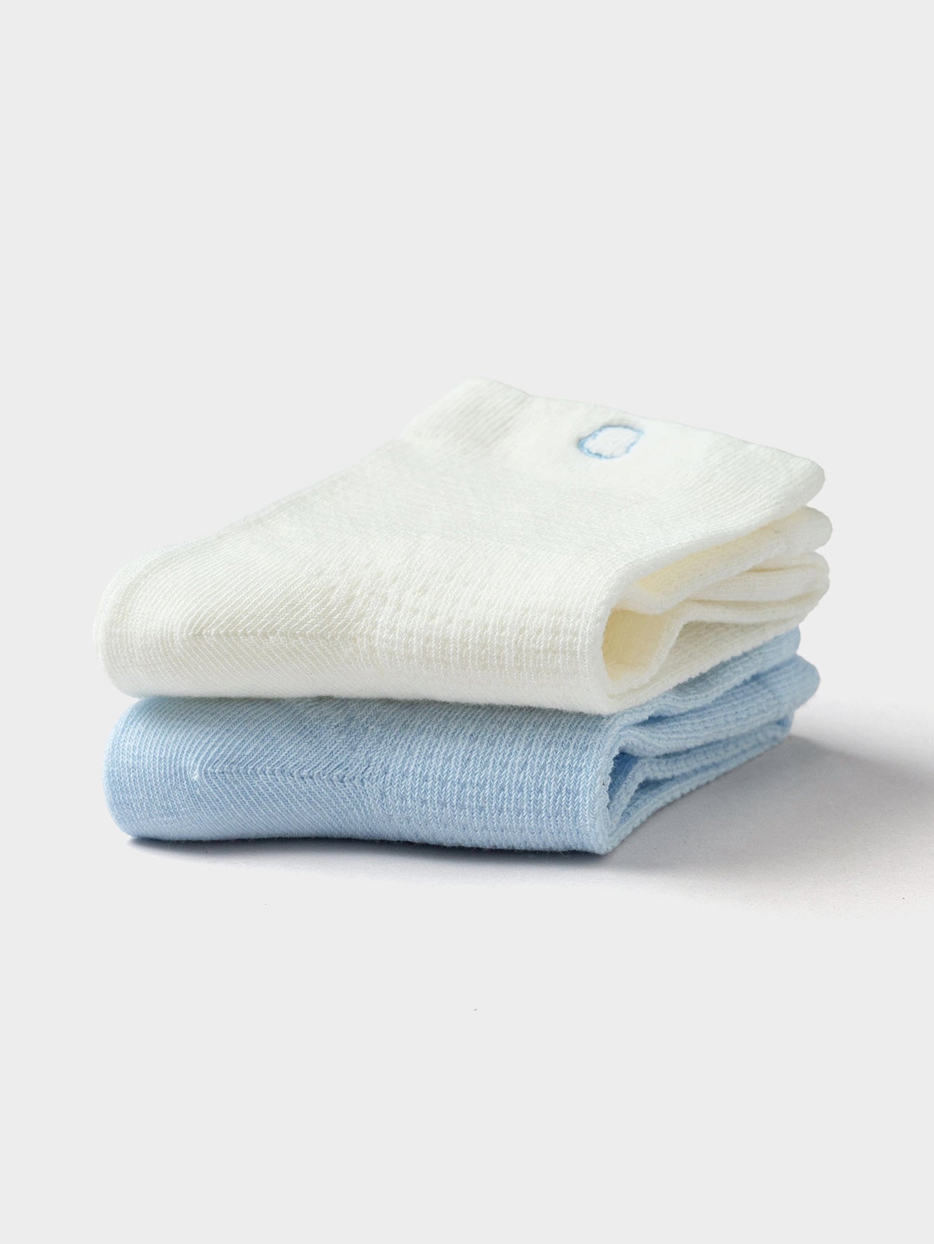 Balabala Crew Socks 2 Pack Blue White