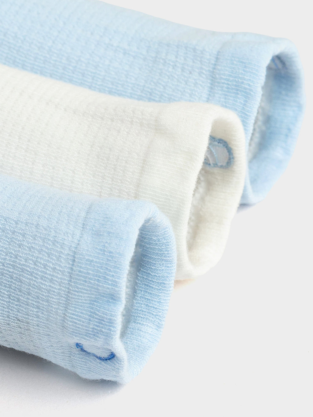 Balabala Crew Socks 2 Pack Blue White
