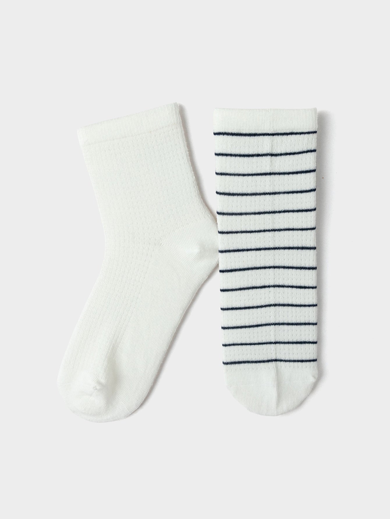 Balabala Crew Socks 2 Pack Blue White
