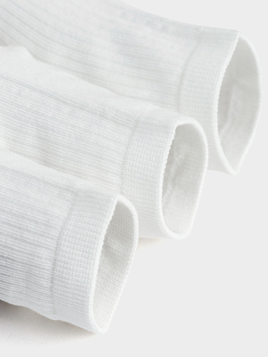 Balabala Ribbed Crew Socks 3 Pack White
