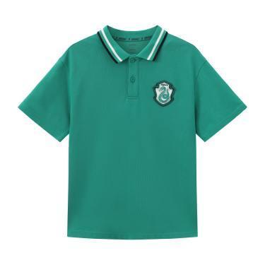 Balabala Boys Crest Polo Shirt Medium Yellow,Raw White,Turquoise,Ocean Blue