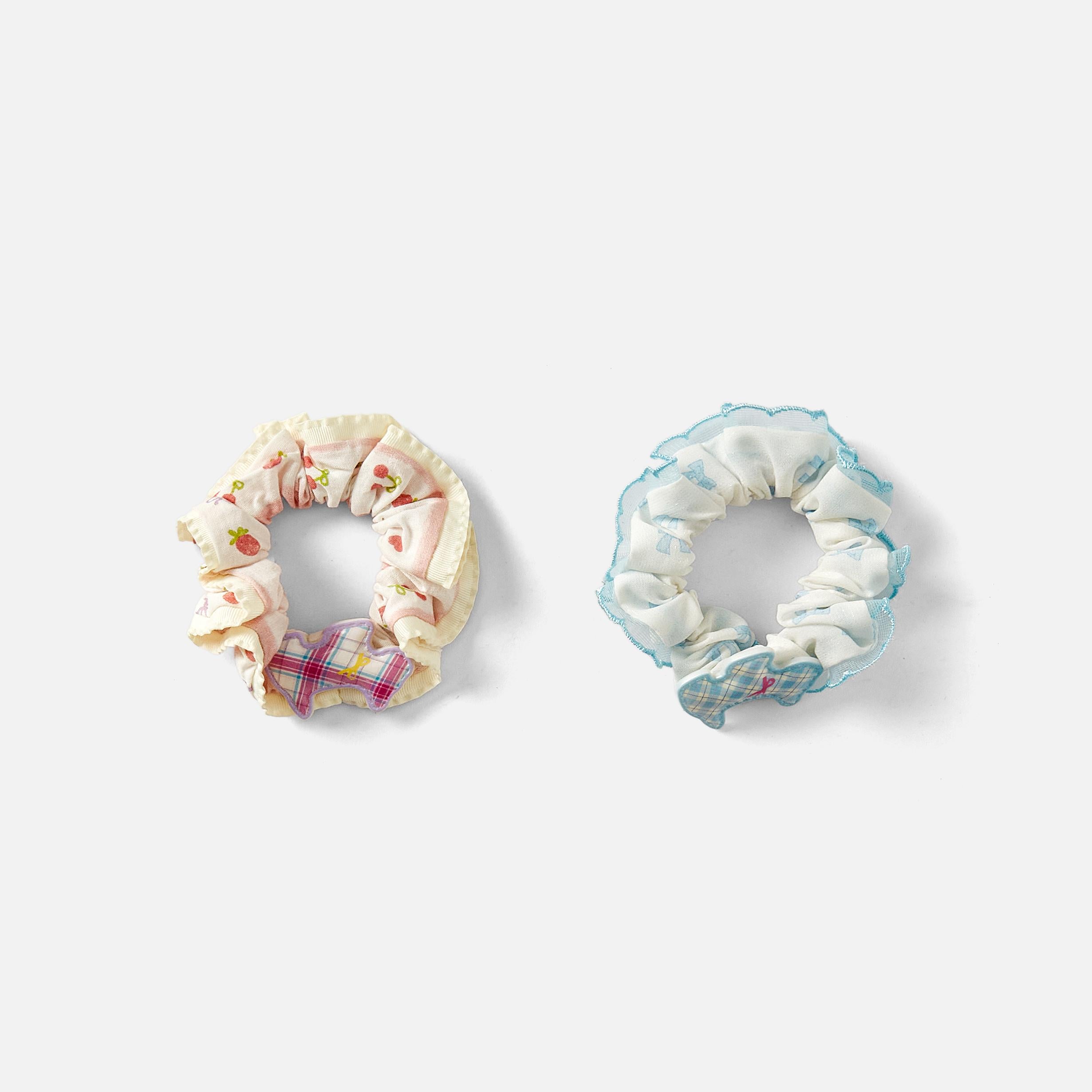 Balabala Girls Printed Scrunchie Set Multi Color