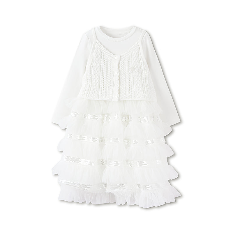 Balabala Toddler Girl Knit Dress