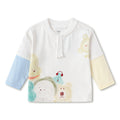 Balabala Baby Boy Round V-Neck Long-Sleeved T-Shirt