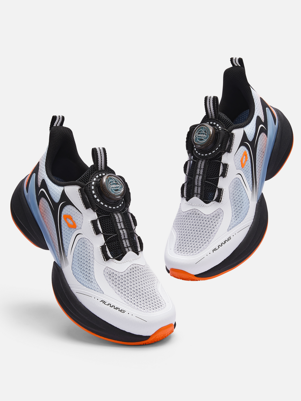 Balabala Kids Running Sneakers White Gray,Blue