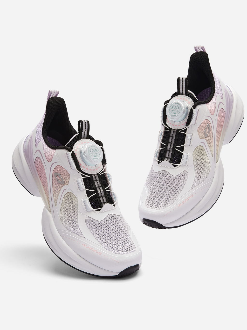 Balabala Kids Performance Running Sneakers White Purple