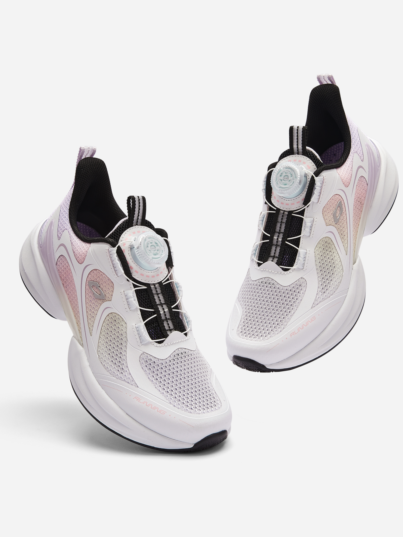 Balabala Kids Performance Running Sneakers White Purple