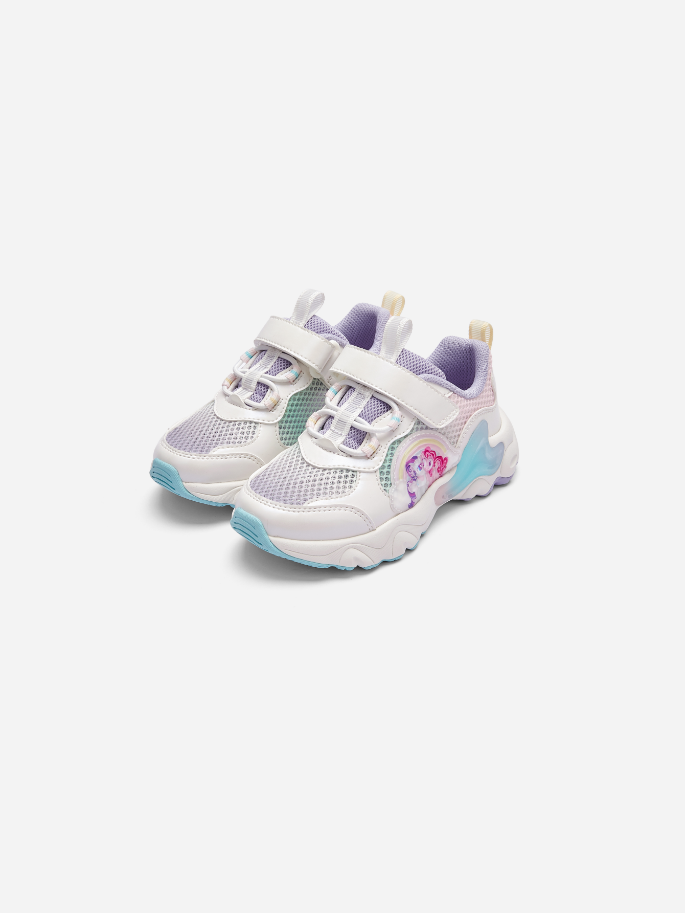 Balabala Girls Pony Sneakers White Gray