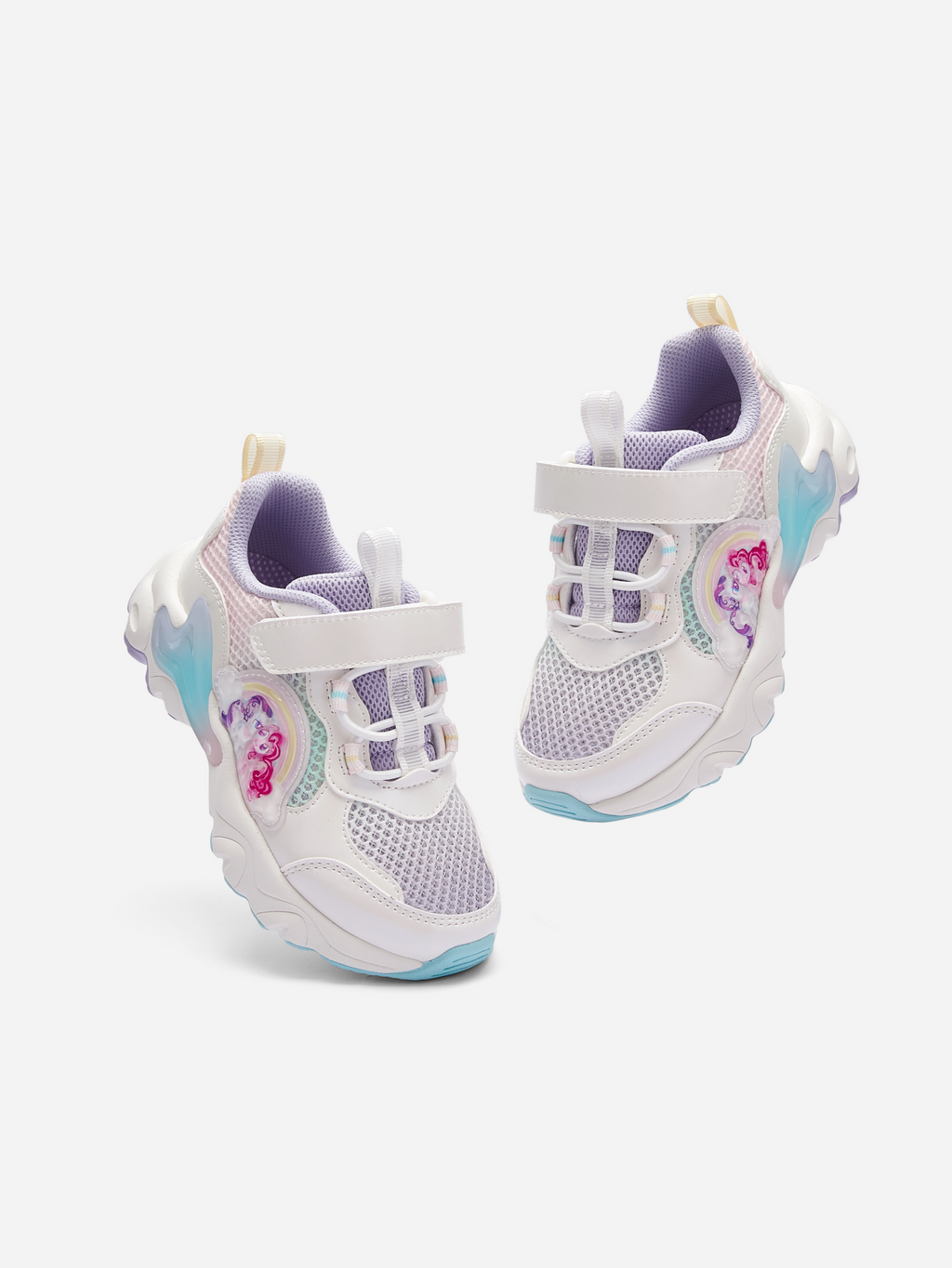 Balabala Girls Pony Sneakers White Gray
