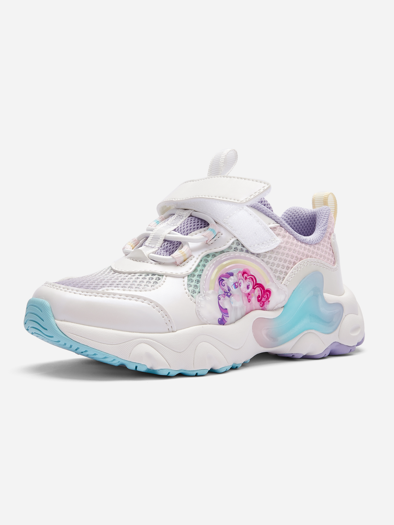 Balabala Girls Pony Sneakers White Gray