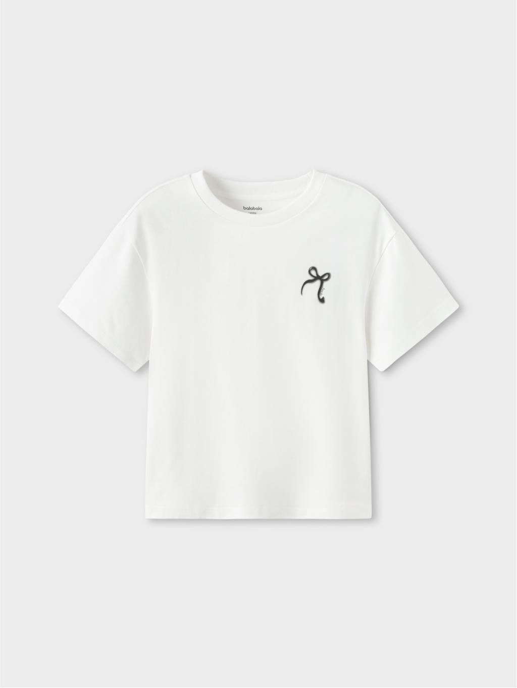 Balabala Girls Bow T-Shirt White