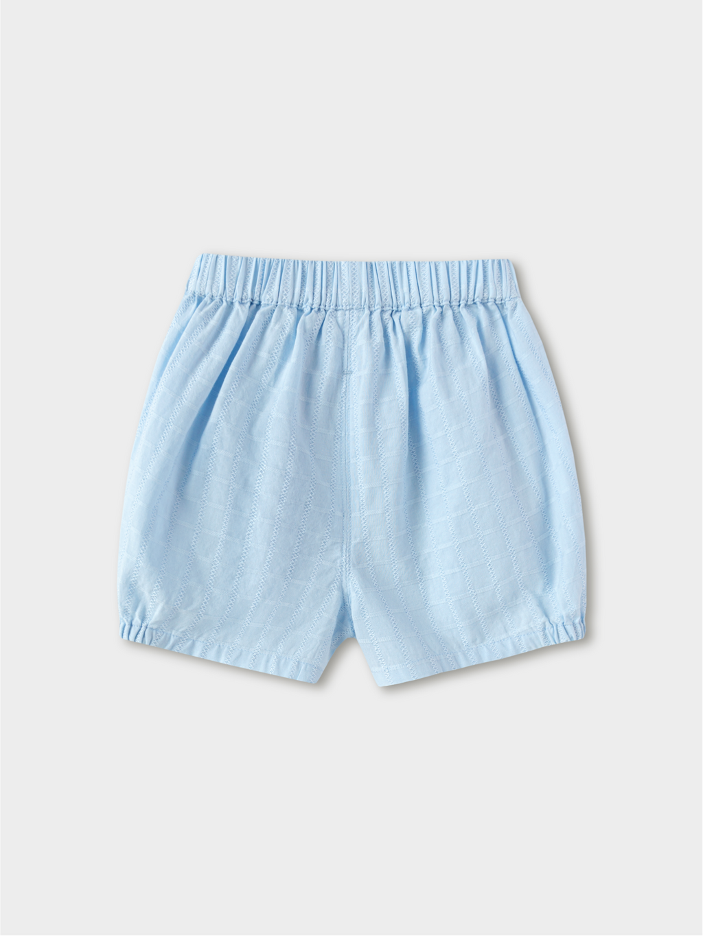Balabala Elastic Waist Shorts White, Ice blue