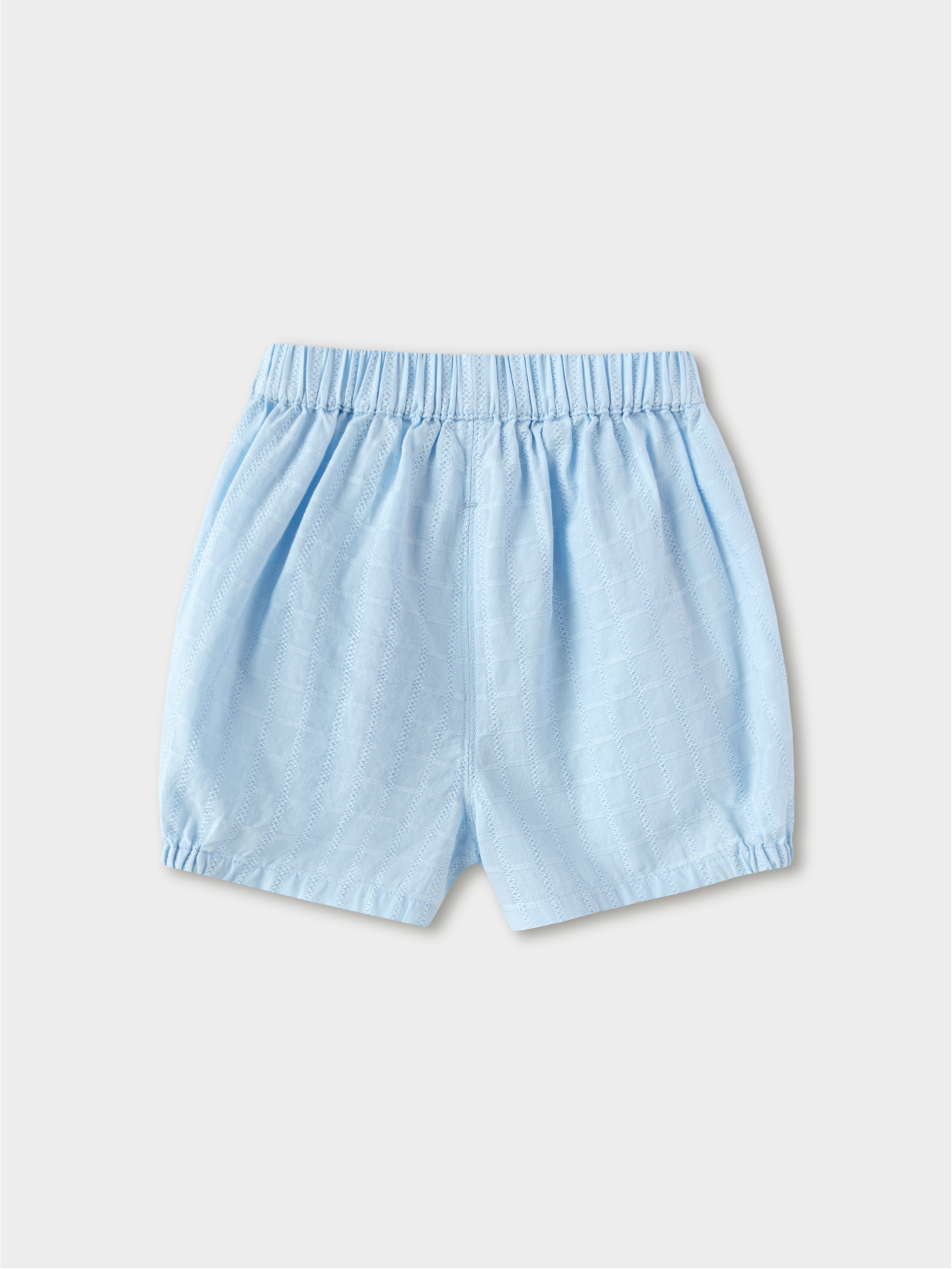 Balabala Elastic Waist Shorts White, Ice blue