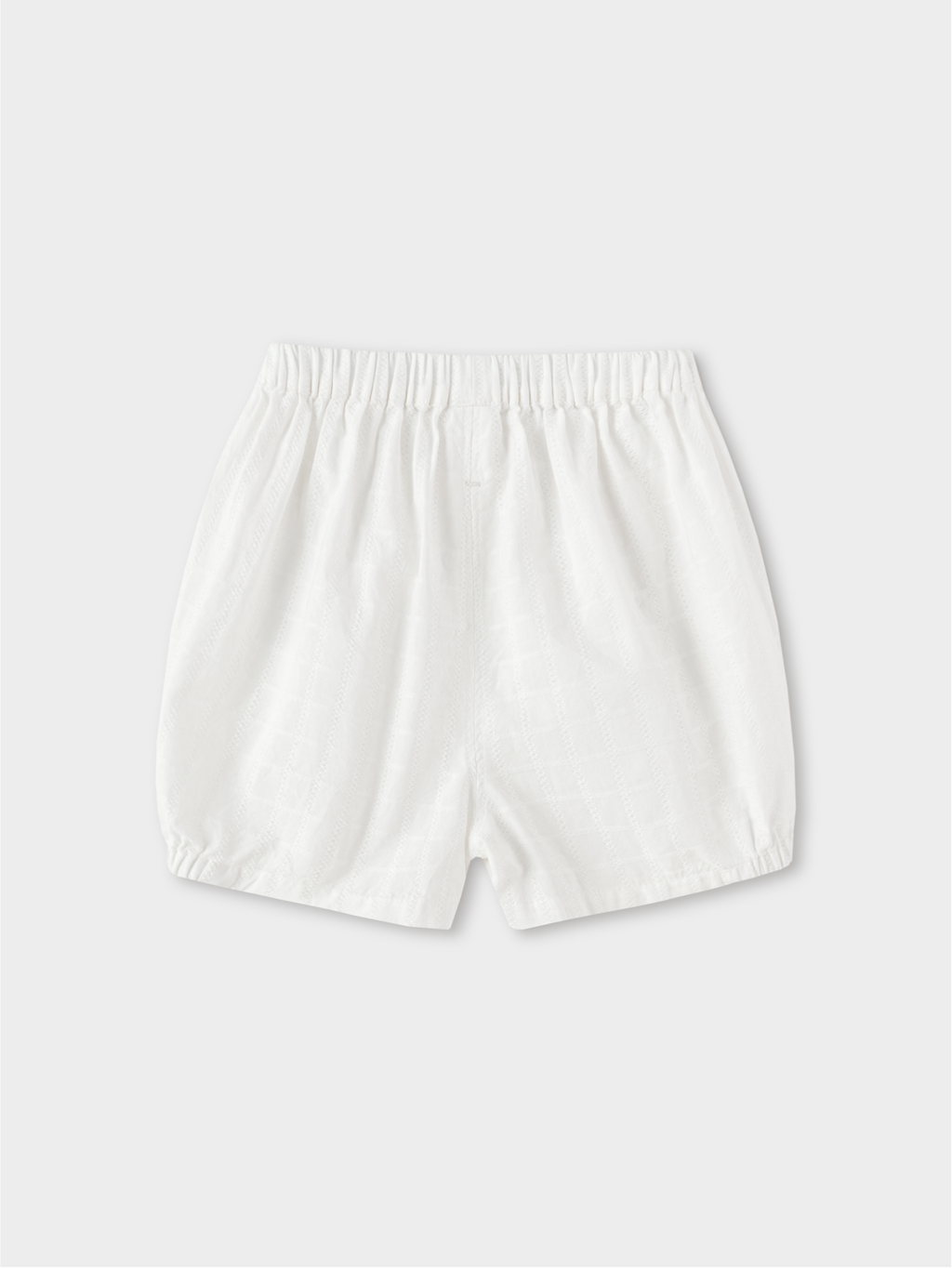 Balabala Elastic Waist Shorts White, Ice blue