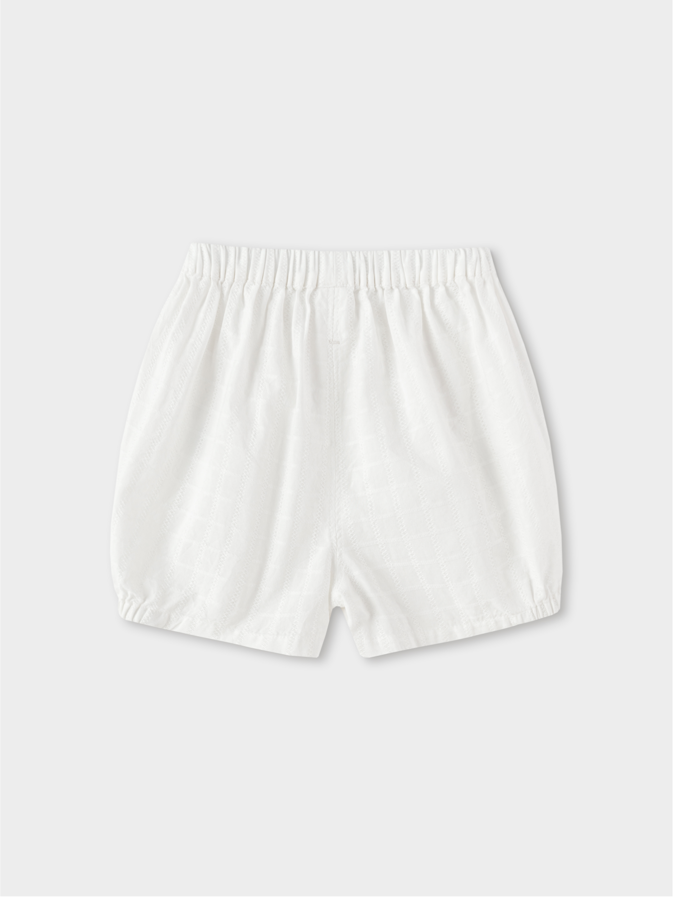 Balabala Elastic Waist Shorts White, Ice blue