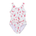 Balabala Girls Strawberry Print Swimsuit Red White