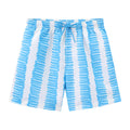 Balabala Striped Drawstring Shorts Blue White