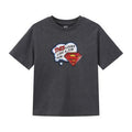 Balabala Boys Superman Graphic T-Shirt Dark Gray,White Gray