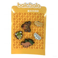 Balabala Girls Shell Hair Clips Set Multi Color
