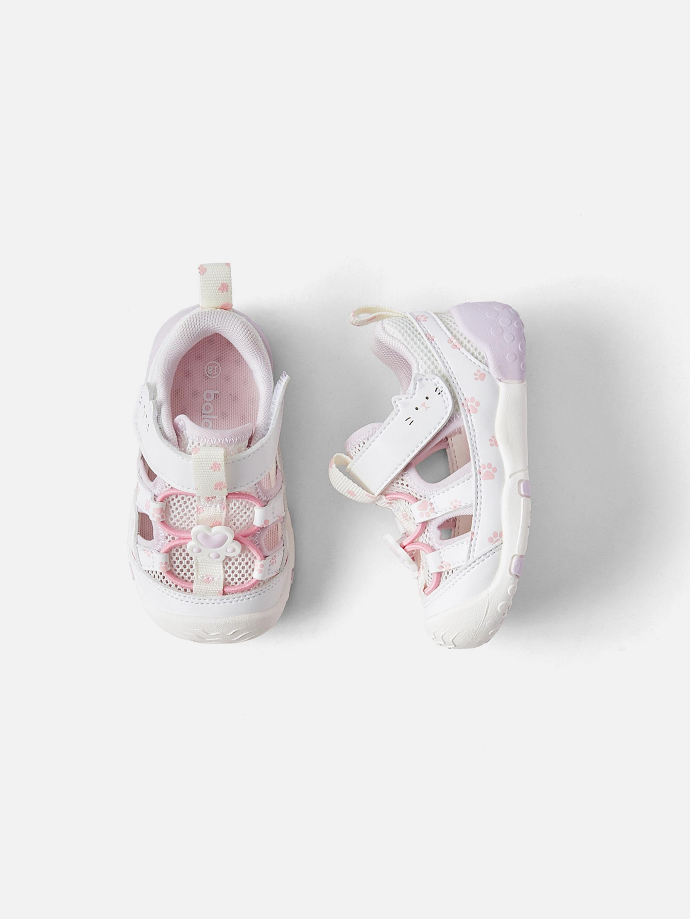 Balabala Butterfly Sandals White Purple