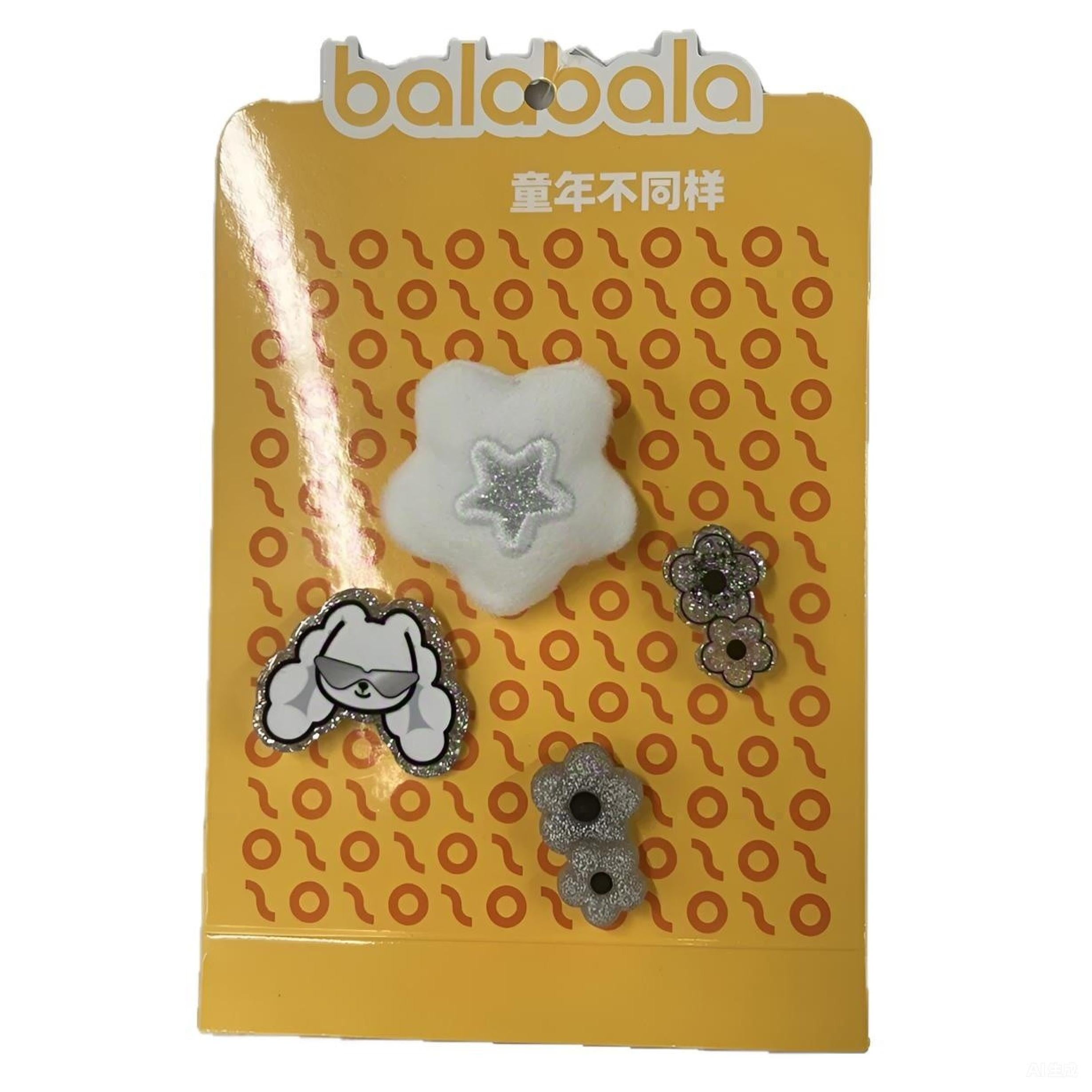 Balabala Girls Shell Hair Clips Set Multi Color