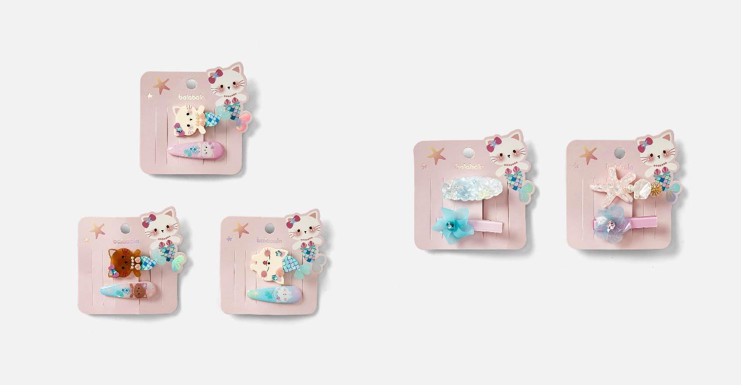 Balabala Kids Hair Clips Set Multi Color