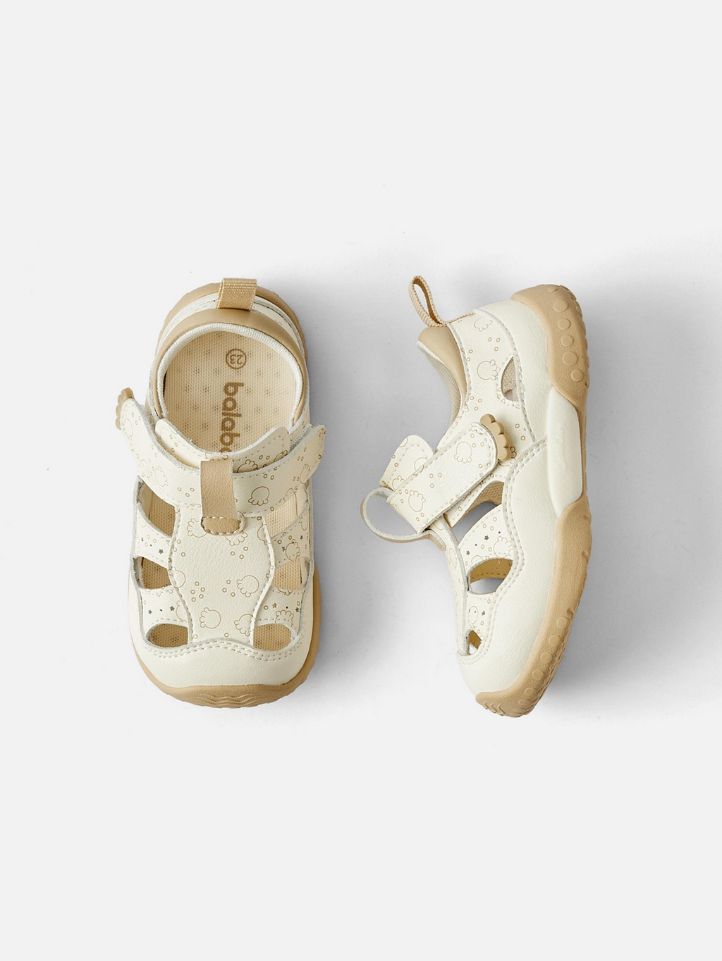 Balabala Toddler Closed Toe Sandals Off-white