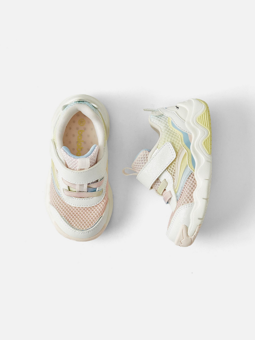 Balabala Pastel Chunky Sneakers White Gray