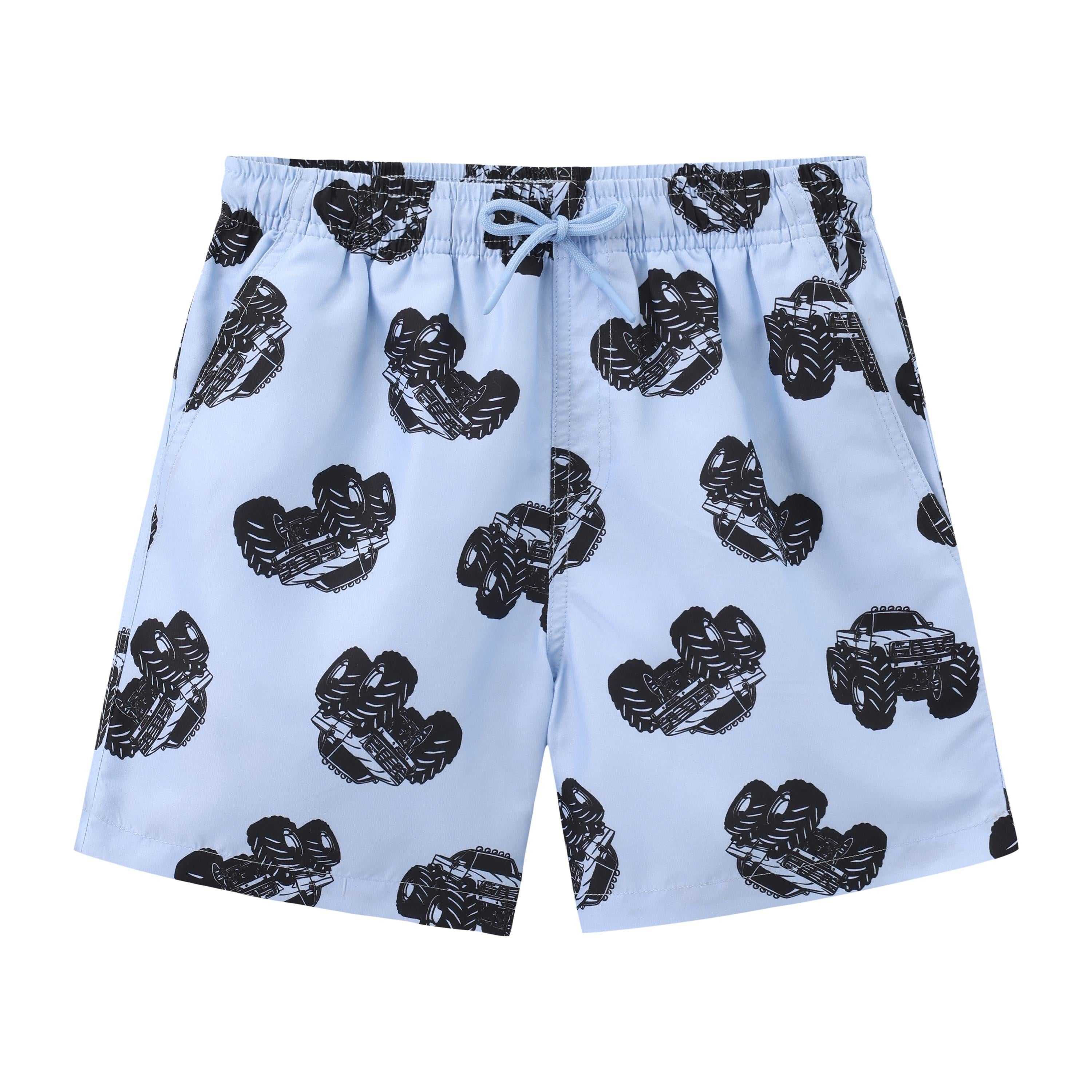 Balabala Printed Swim Shorts Blue Black