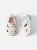 Balabala Unicorn Print Sandals White Gray