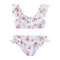 Balabala Strawberry Two-Piece Swimsuit Red White