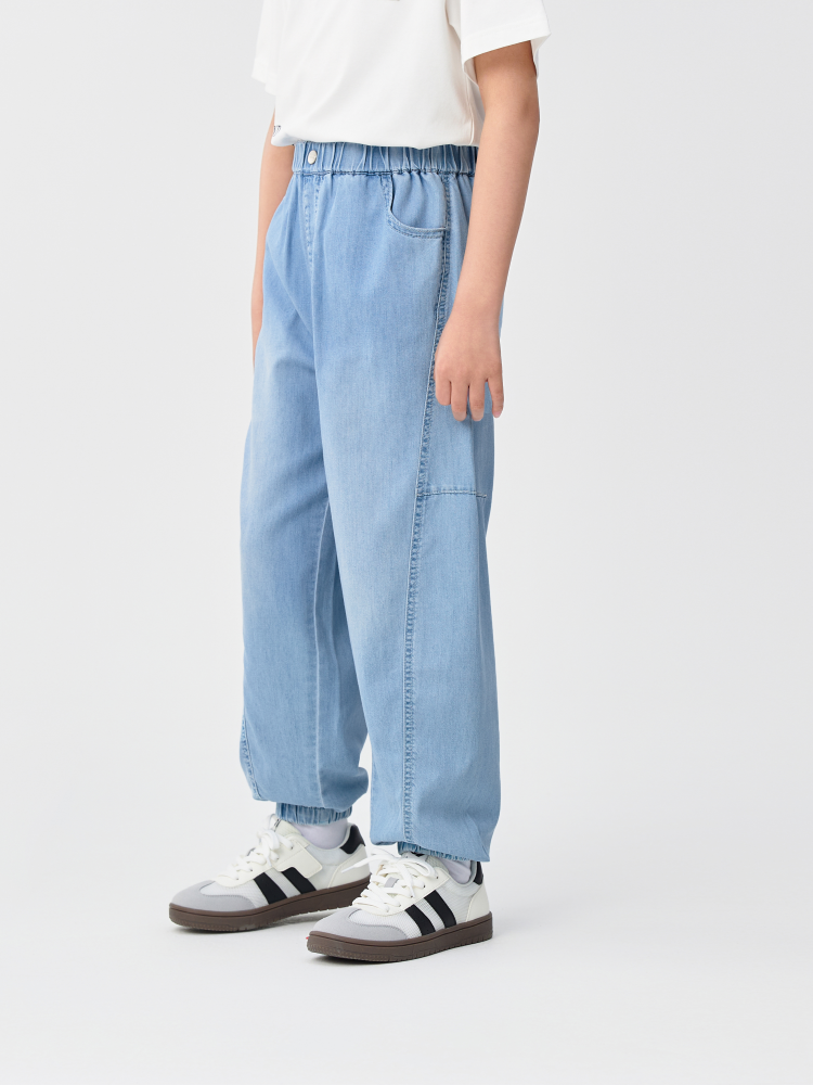 Balabala Pants Light Blue Denim | Dark Blue Denim