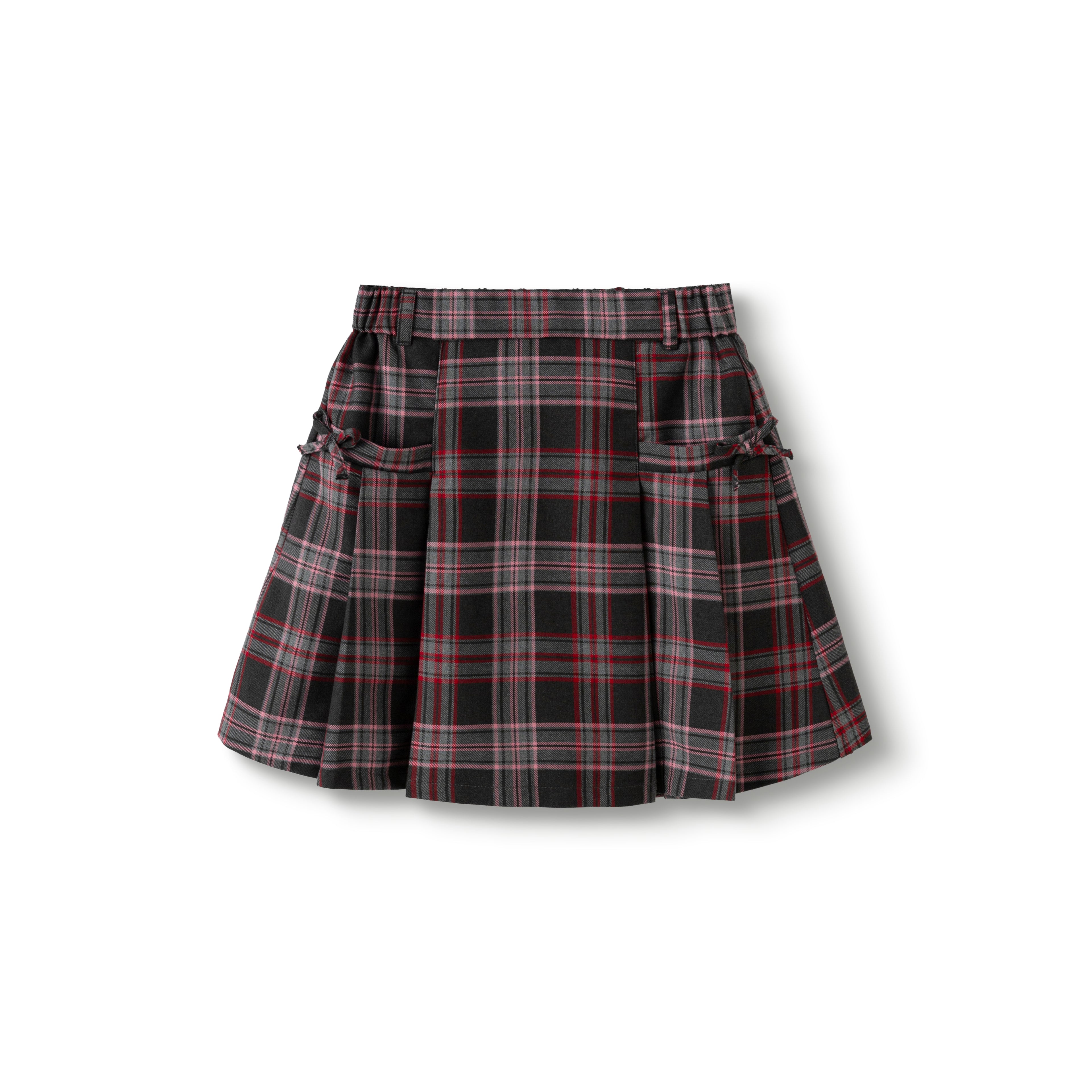 Balabala Skirt Beige Plaid, Gray