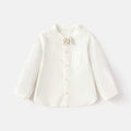 Balabala Long Sleeve Shirt White With Patterns