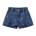 Balabala Girls Bow Denim Skirt Blue, Yellow