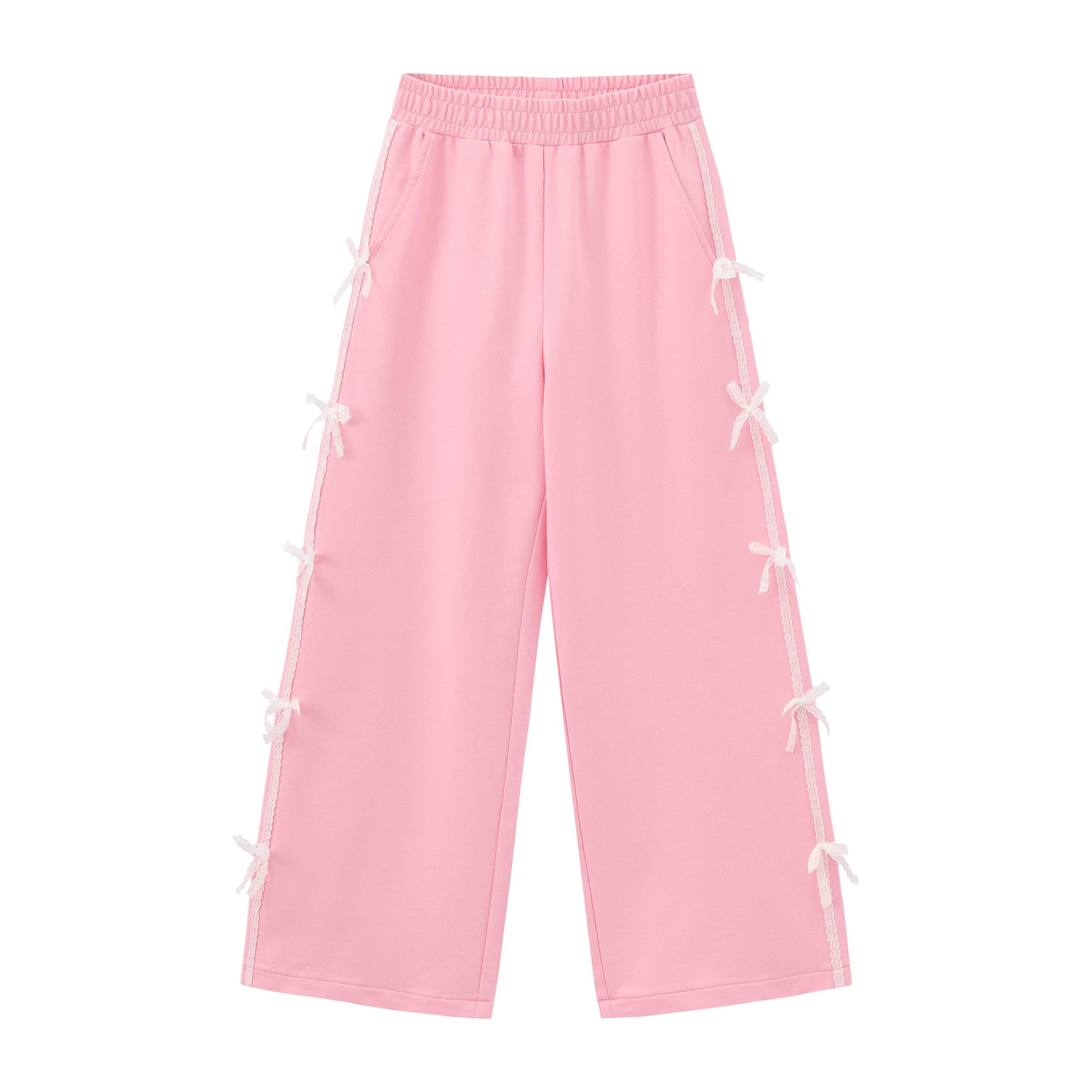 Balabala Girls Bow Trousers Pink, White