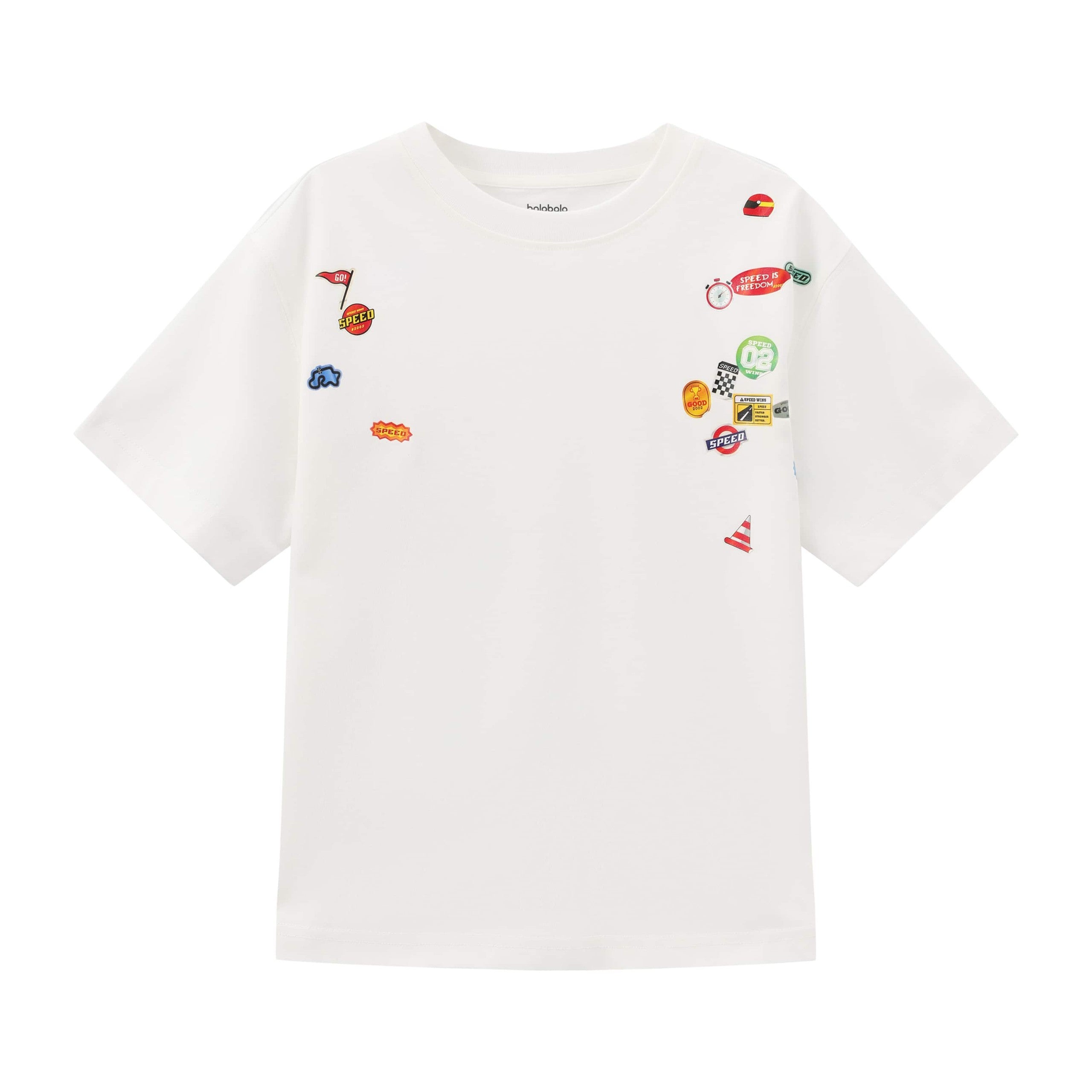 Balabala Boys Printed T-Shirt Blue, White