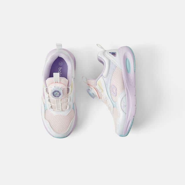 Balabala Sports Shoes Pink And White With Pastel Accents
