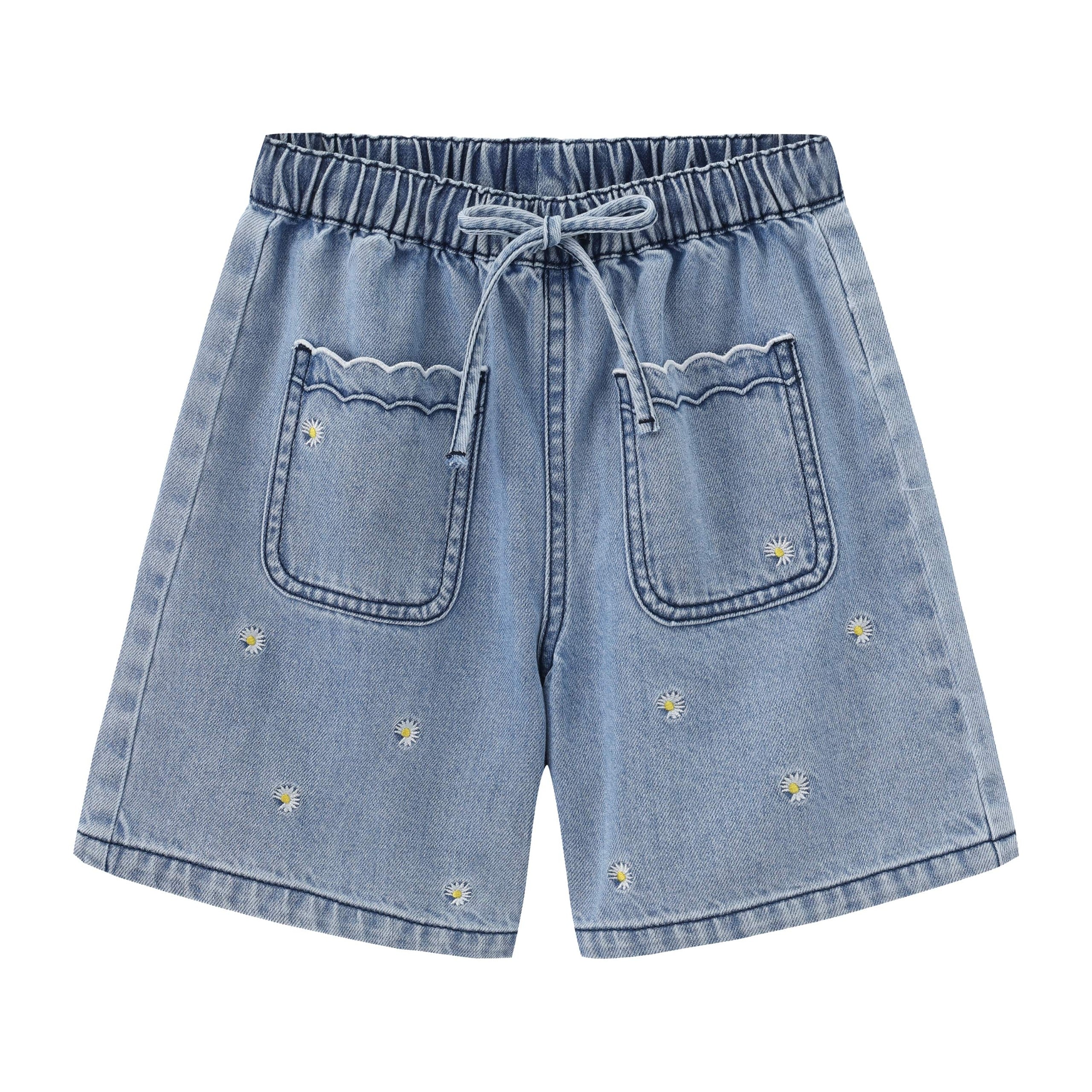 Balabala Girls Denim Shorts Light Blue